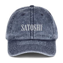Load image into Gallery viewer, SATOSHI • Vintage Cotton Twill Cap